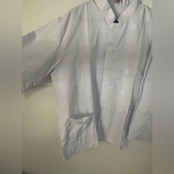 Chef Jacket White Brand New with Pockets Long Sleeve Kitchen Uniform Cooking - Picture 8 of 10